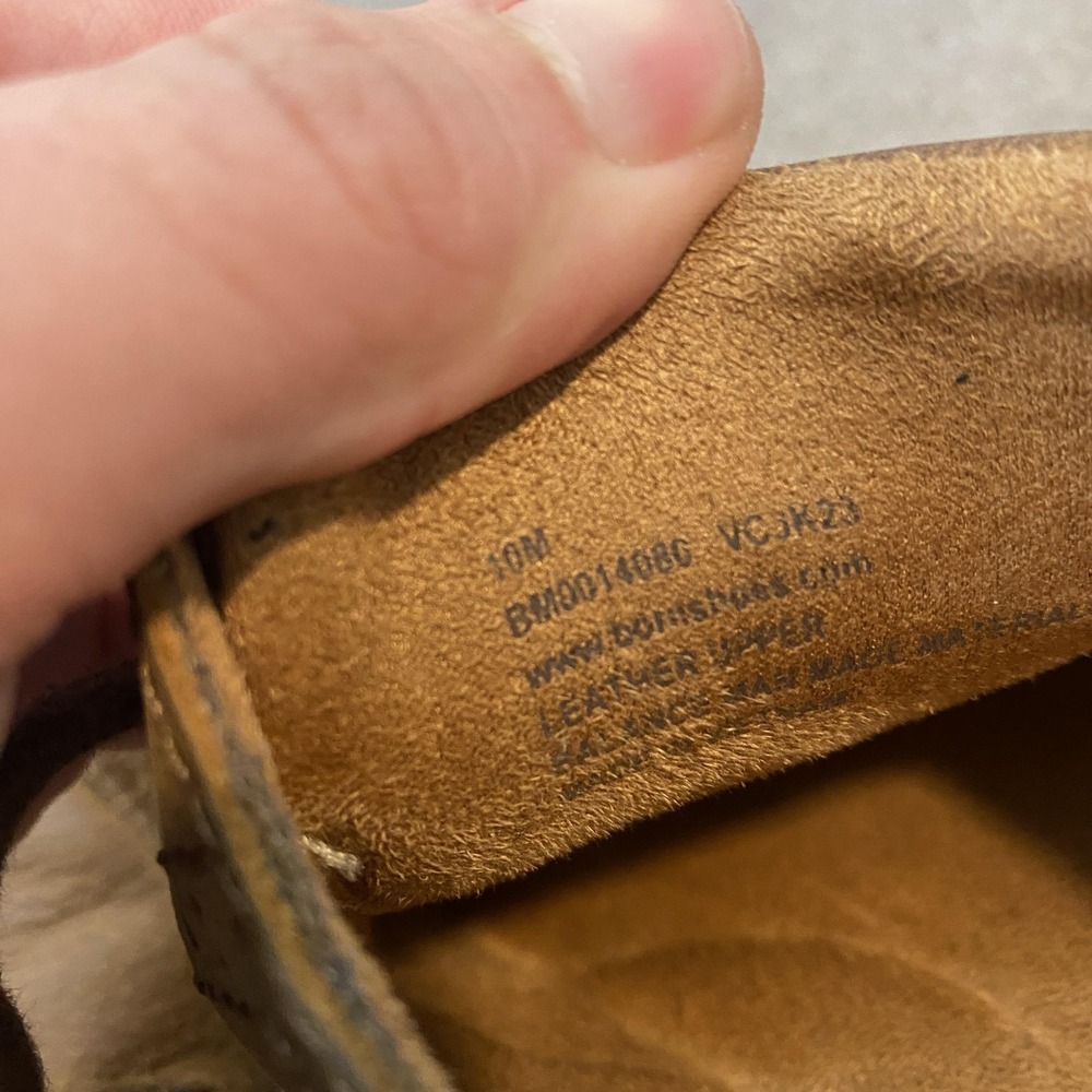 Born Shoes Mens Size‎ 10 Brown Leather Wingtip Lace Up Casual Comfort Sneakers - Picture 8 of 10